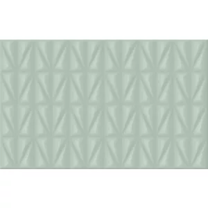 Плитка настенная Шахтинская плитка Конфетти зеленый низ 02 (рельеф) 25х40 см